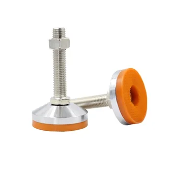 

M12/M16/M18/M20 Thread Adjustable Foot Cup Dia.60MM Chrome Plated 80/100/120/150mm Thread Length Articulated Leveling Foot Cups