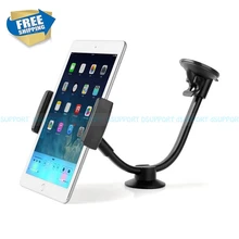 LP-3C Gooseneck Soft Pipe Car Window Suction Mount Dashboard Holder for 3.5- 5.5 inch Mobile Phone & 9-10 inch Tablet PC Stand