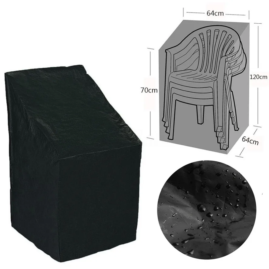

New Garden Parkland Patio Chairs Furniture Dust Cover 1PC Waterproof Outdoor Stacking Chair Cover High Quality 30