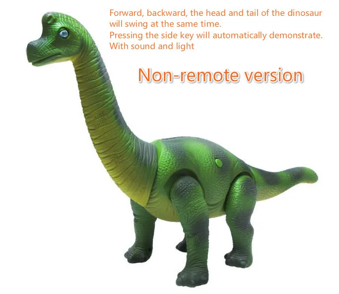 Новейший интеллектуальный пульт дистанционного управления электрический интересный Динозавр Большой размер динозавр робот игрушка для ребенка подарок говорящая ходьба - Цвет: yellow no remot