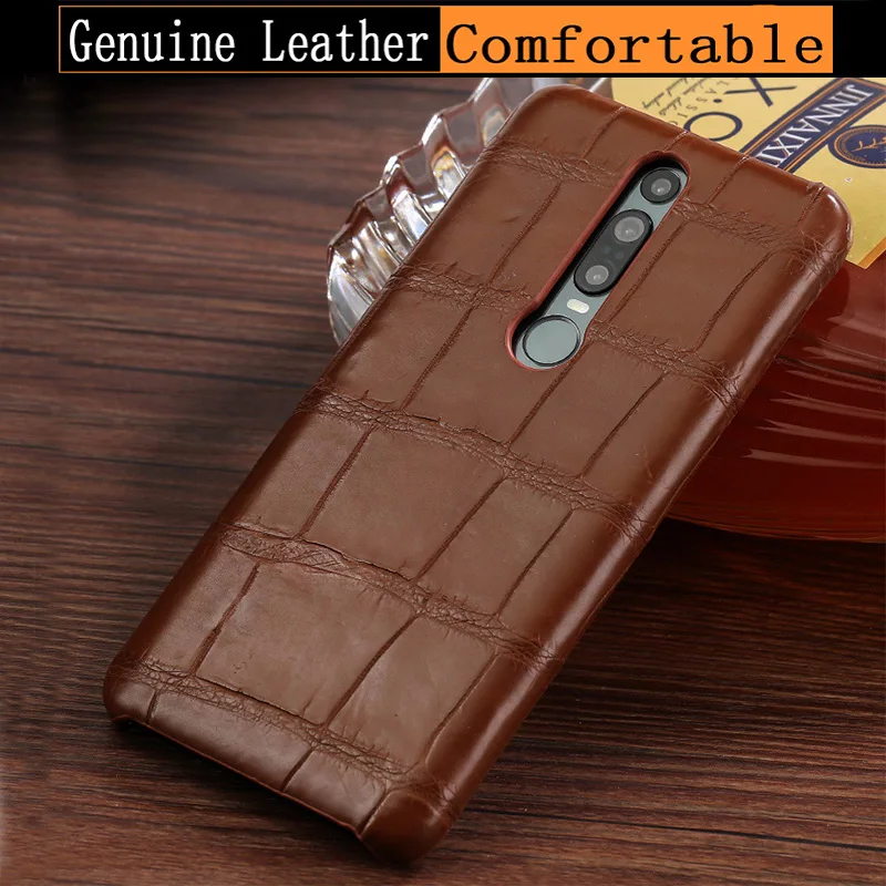 

Genuine Crocodile Leather luxury cell phone case for Huawei Mate 20 30 P20 P30 Pro Lite Cover For Honor 20 Pro 10 10i v20 8x 9X