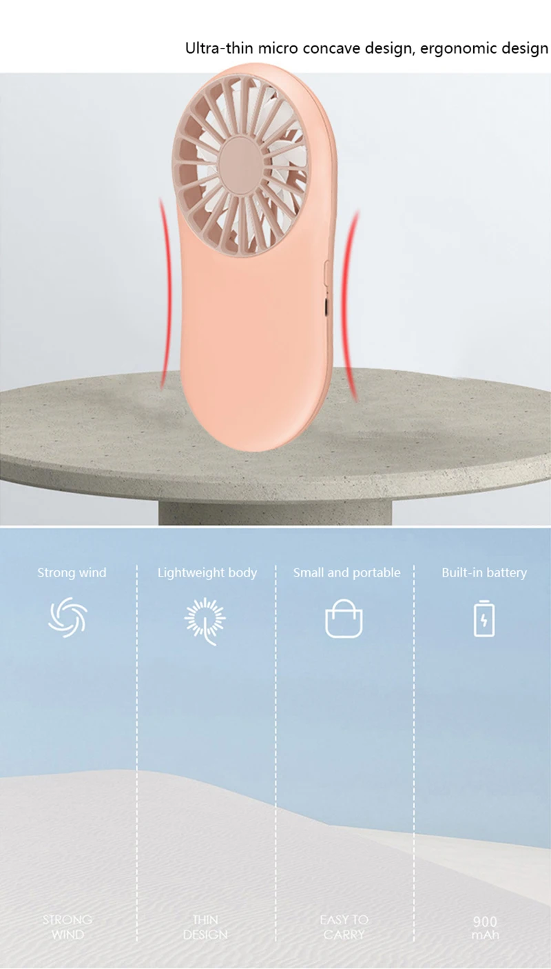 USB карманный тихий маленький вентилятор портативный ручной вентилятор очистки воздуха портативный мини-вентилятор зарядка Usb вентилятор
