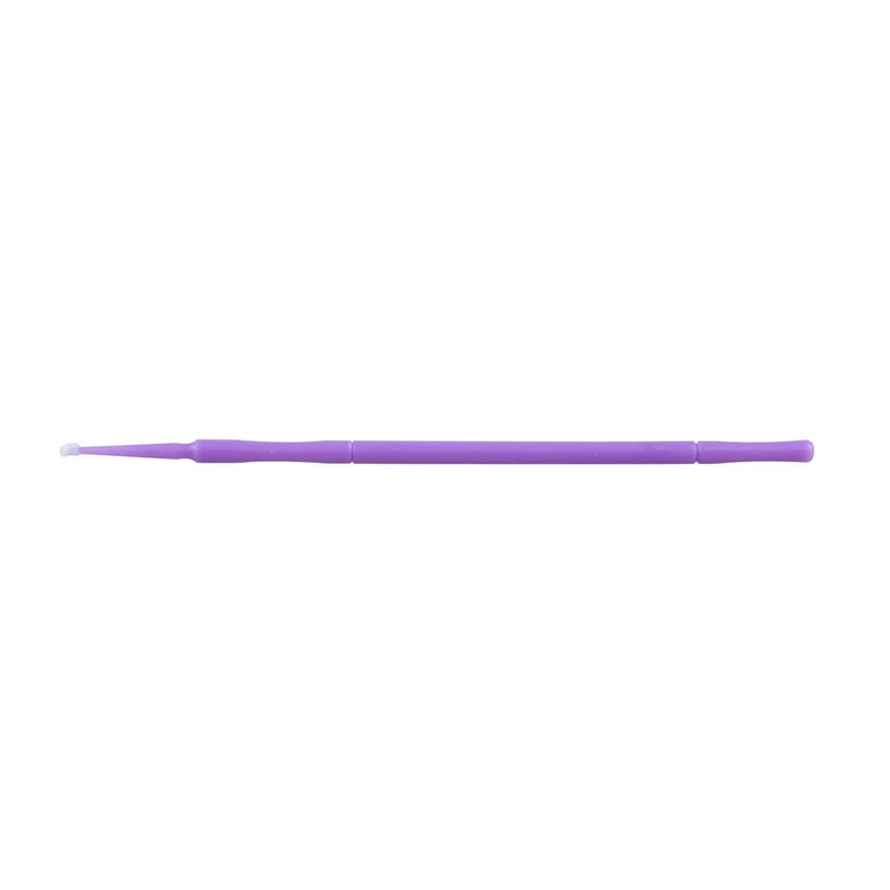 Mayitr 100pcs Purple Micro Mascara Applicators Disposable Extension Lashes Brushes For Eyeliner Lash Brush