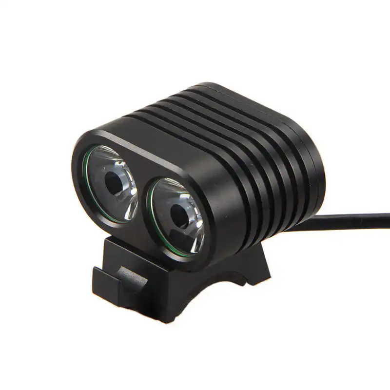 powerful led flashlight 2x XM-L2 LED lanterna bicicleta Head Headlight+ Rear light lanterna led bike laser pointer #4S10 (5)