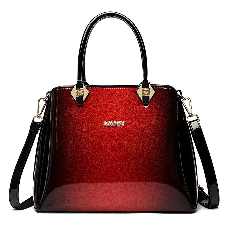 

2019 Luxury Brand Women Handbags European Design Patent Leather New Fashion Ladies Shoulder Bags Female Girl Crossbody Bag