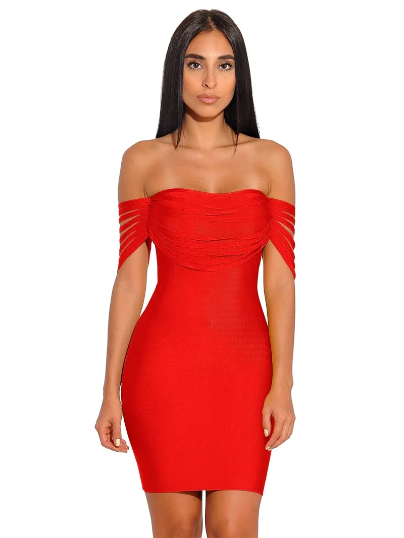 Leger Babe 2019 вечерние партия Бандажное платье Сексуальная Слэш средства ухода за