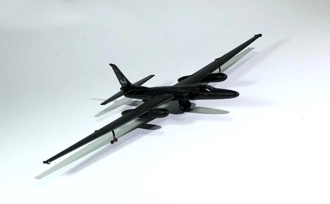 

Rare HP1:200 US Army Lockheed TR-1A U2 black widow reconnaissance aircraft model Alloy collection model