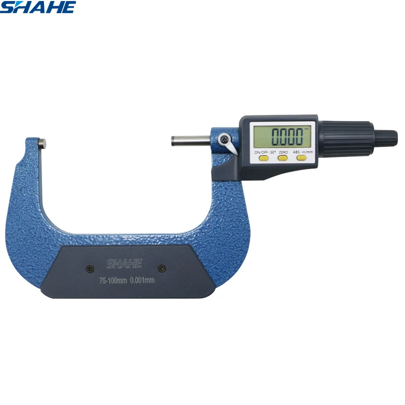

shahe 75-100 mm 0.001 mm electronic outside micrometer With Retail Box micron outside micrometer caliper gauge