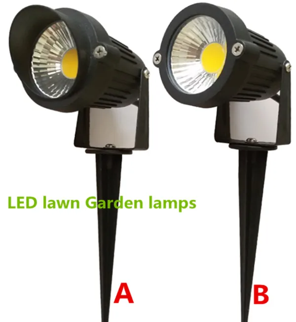 Beste 10 stks Heldere AC DC12V 220 V 110 V 5 W COB LED Gazon lampen Licht IP65 Waterdicht Landschap Outdoor Lights Tuinpad Vijver licht