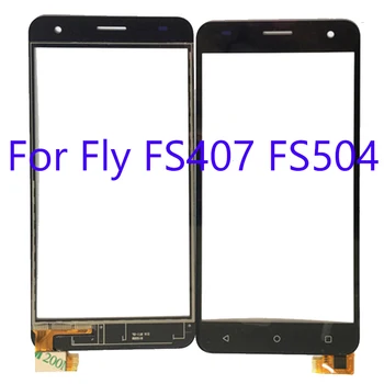 

For Fly FS407 FS504 Touch Glass Digitizer Glass Panel For Fly FS 407 FS 504Touch Screen Glass Lens Sensor Adhesive flex cable