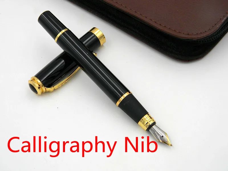 black Silver Trim Calligraphy Nib Fountain Calligraphy Penin Fountain
