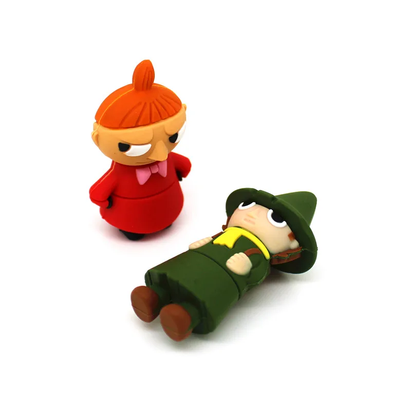 Горячая Распродажа мультфильм Moomin долина флеш диск USB 2 0 32 Гб 64 Милая карта памяти