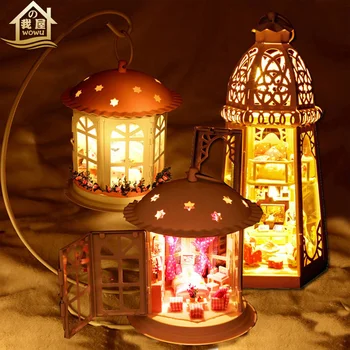 

XXXG DIY lodge in iron love manual assembled model toy house female birthday gift