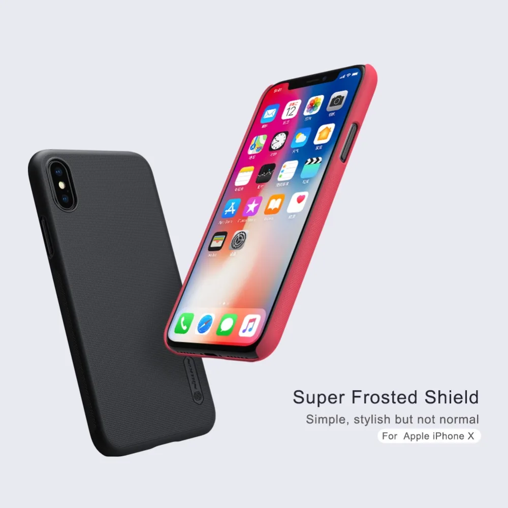 cute iphone 8 cases for iPhone XS Max Case Nillkin Super Frosted Shield for iPhone XR Phone Case Hard Back Cover for iPhone XS Max XR X Nilkin Capa iphone 7 waterproof case