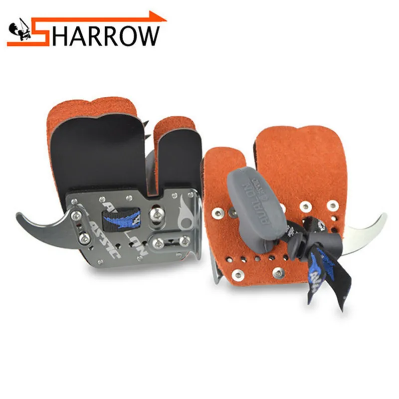 

1pc Aluminum Alloy Archery Finger Guard Strap Type Left/Right Hand Thumb Guard For Hunting Shooting Accessories Protection Gear