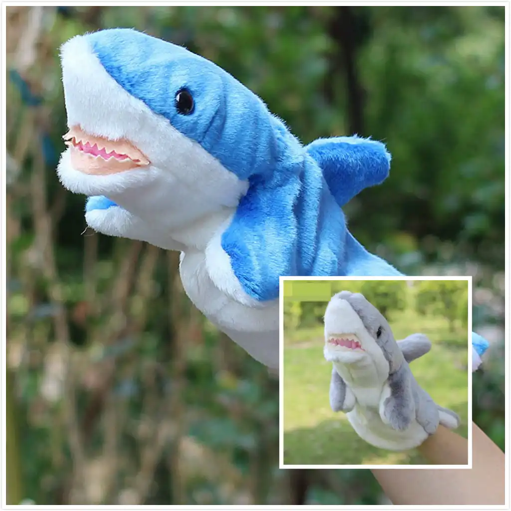 shark puppet plush