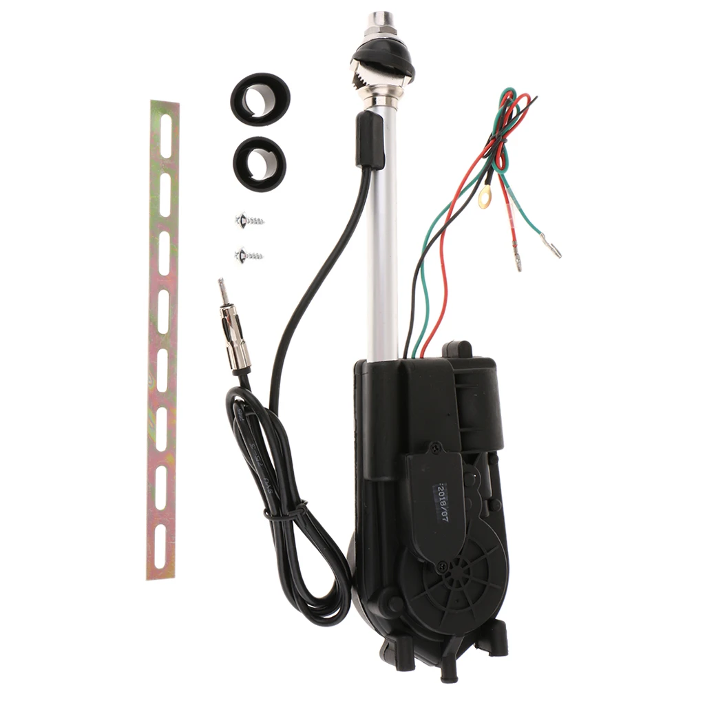1 Pcs Universal Car Auto SUV AM FM Radio Electric Power Automatic Antenna Aerial Kit 12V Exterior Vehicle Aerial Pro Replacement