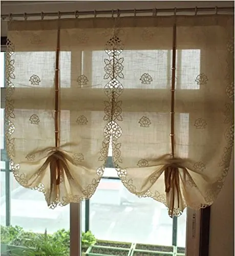 WINLIFE деревенский Регулируемый воздушный шар, занавески, выдалбливают, занавески для гостиной, Европейский стиль, оконные шторы