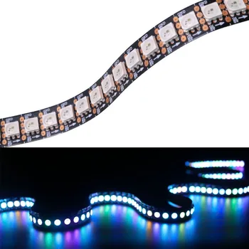 

Matrix 5V WS2813 Flexible LED Strip Ribbon Tape 5050 RGB SM 144leds/m Addressable Dual DATA Line Pixel Full Color Light Strip