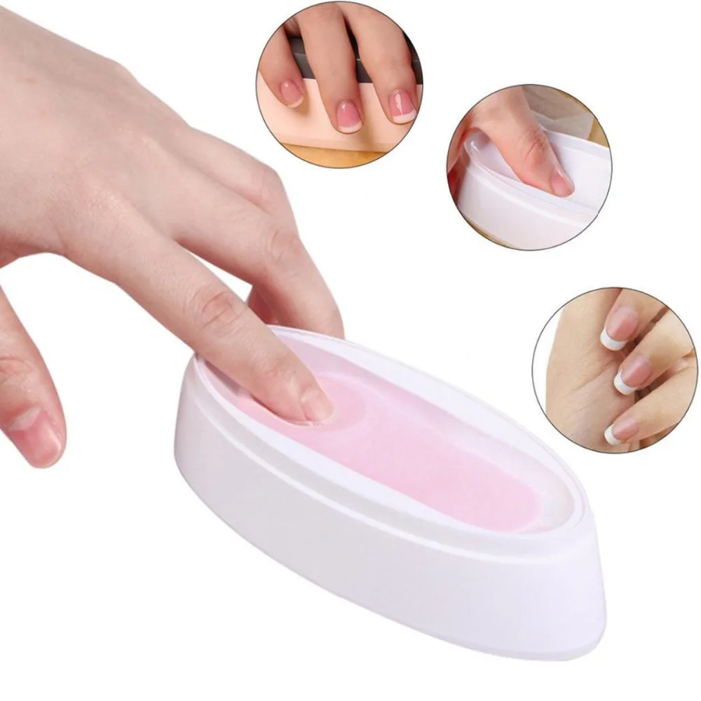

DIY Nail Dipping Powder Tray Fashionable compact Plastic Nail French mold with finger guide Manicure Mould Nail Dip Containers