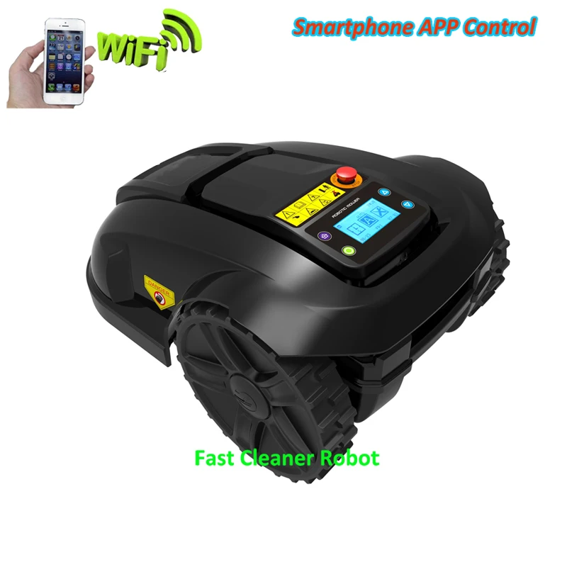  Smartphone WIFI APP Control GYROSCOPE Function Robot Automatic Lawn Mower E1800T With Extra 100 Met
