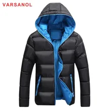 Varsanol зимние куртки и пальто парки для мужчин хлопковое пальто Тонкий с капюшоном теплая Толстая куртка повседневная верхняя одежда размера плюс 4XL Новинка