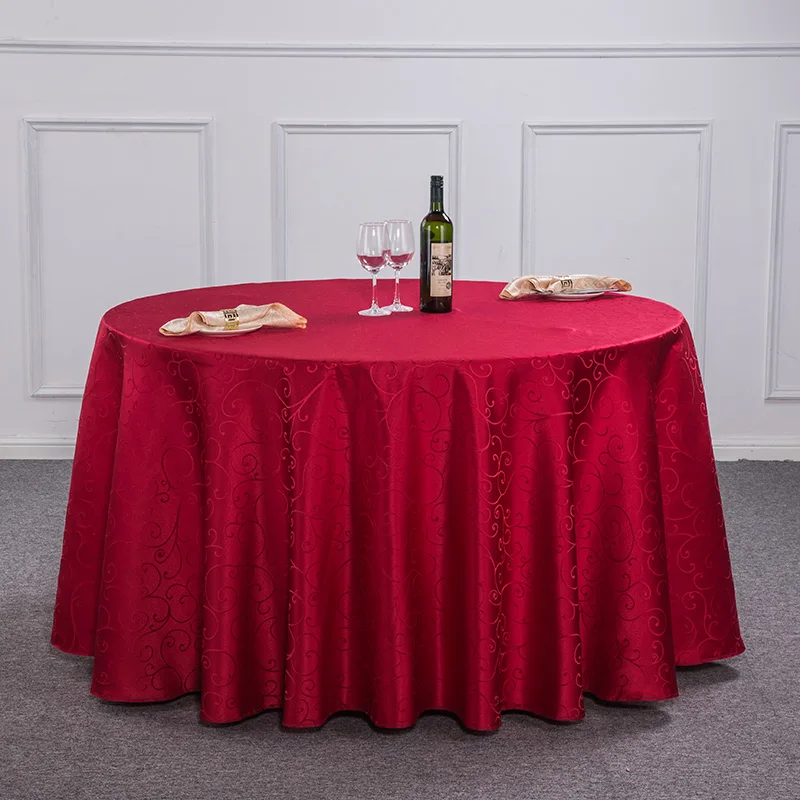 Круглые скатерти Европа полиэстер круглая белая красная скатерть свадебный отель настраиваемый скатерти для стола для дома