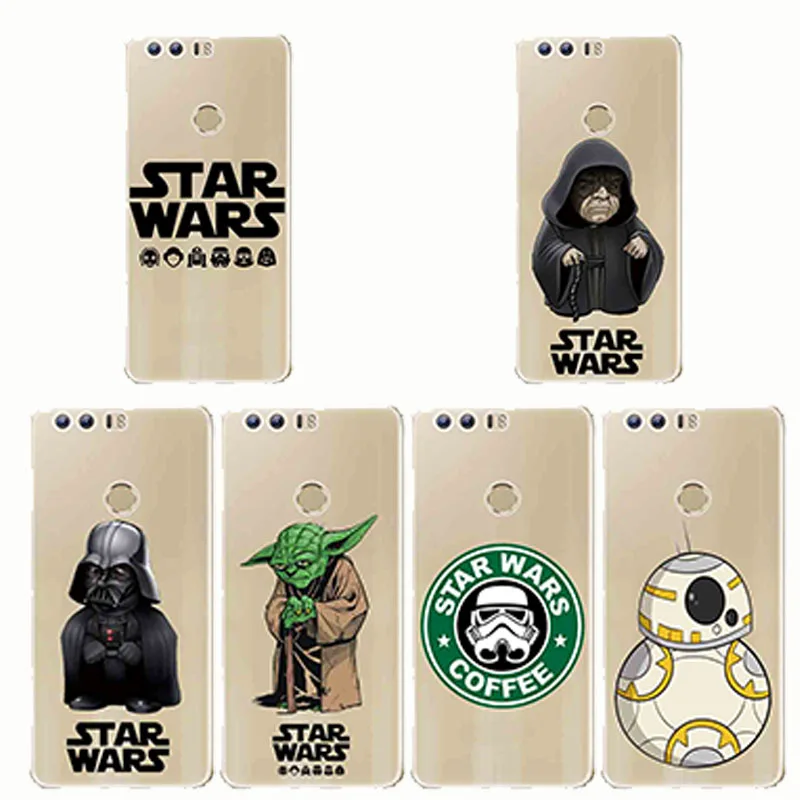 

Star Wars R2D2 BB8 Stormtrooper Coffee Darth Vader Phone Case Silicone Soft Capinha Cover for huawei honor9 10 lite honor 8