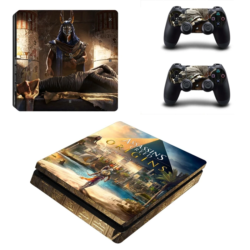 

HOMEREALLY Stickers for playstation 4 slim PVC HD for ps4 slim AssAssinsCreed ps4 slim skin sticker for ps4 console slim