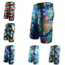 Новая летняя мужская одежда для плавания, купальный костюм, Maillot De Bain, купальные костюмы для мальчиков, шорты-боксеры, плавки, длина до колена, AA417