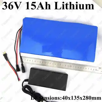 

Brand 36v 15ah battery liion 36v lithium pack 25A 10s BMS for e-bike 36v 500w electric scooter 750w ebike 1000w motor +Charger