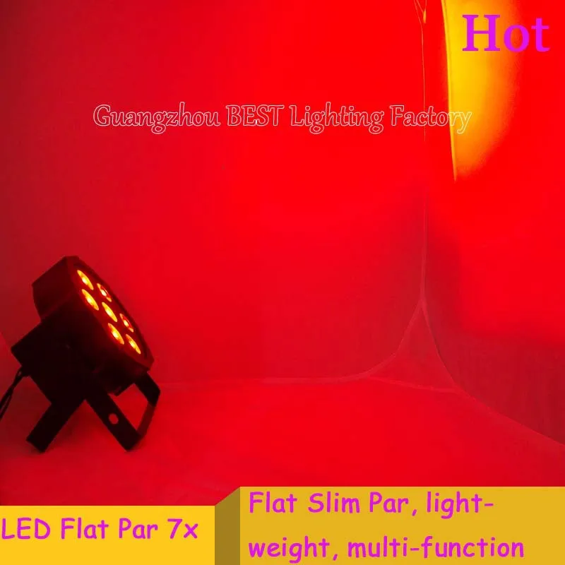 

4pcs/lot Fast Shipping tri led par can light rgb good color mixing SlimPar Tri 7 x9W DJ Equipments