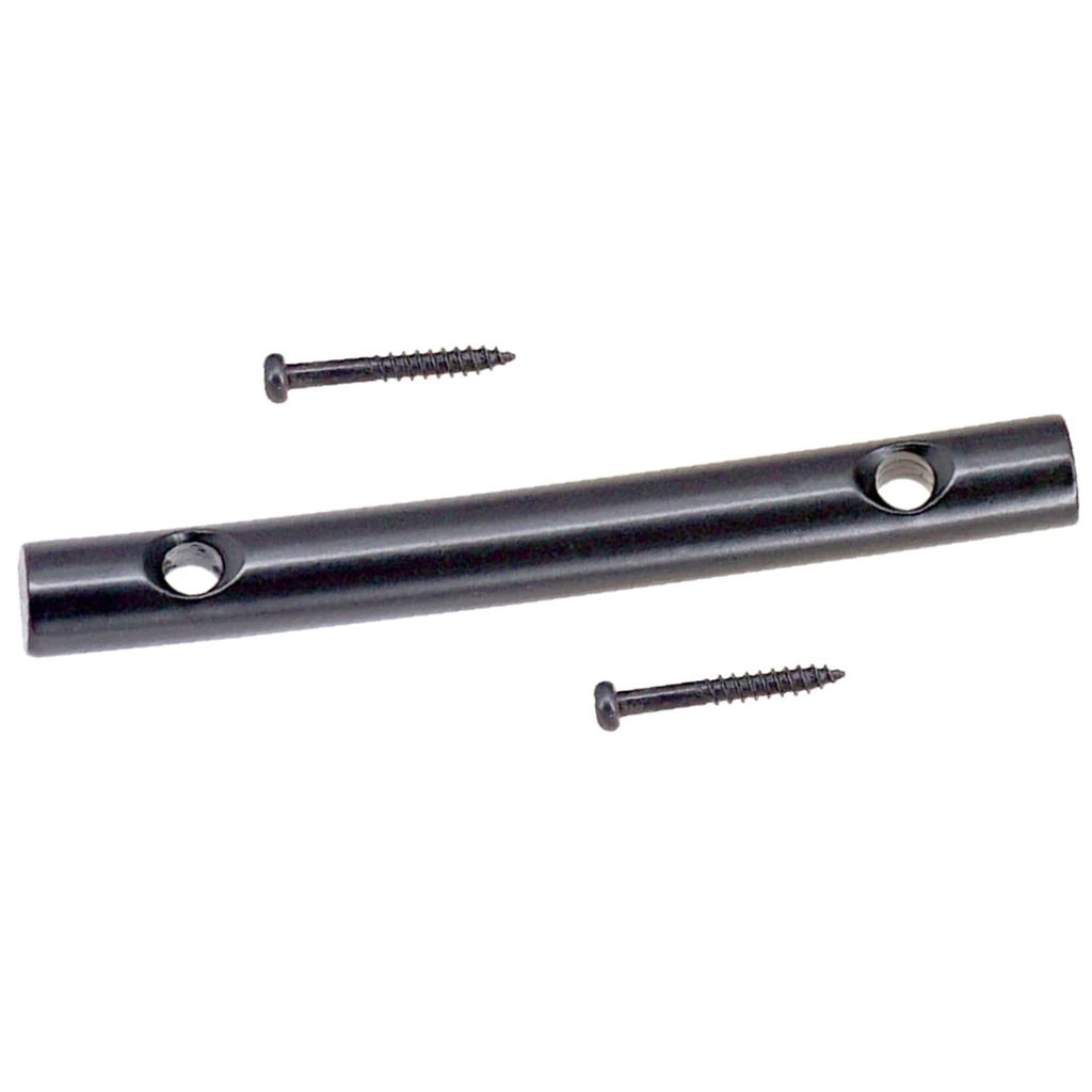 Electric Guitar Headstock String Retainer Bar 45mm Black with Mounting Screw Guitar String Retainer Bar Stringed Instrument Part