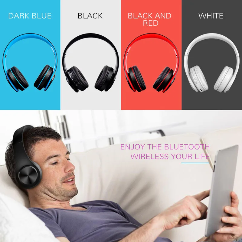 FDBRO HiFi стереонаушники беспроводные наушники Bluetooth Складная спортивная