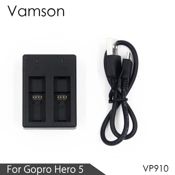 

Vamson for GoPro Hero 8 7 6 5 Accessories 2- Channel Charger Cable For GoPro Hero 8 7 6 5 Camera VP910
