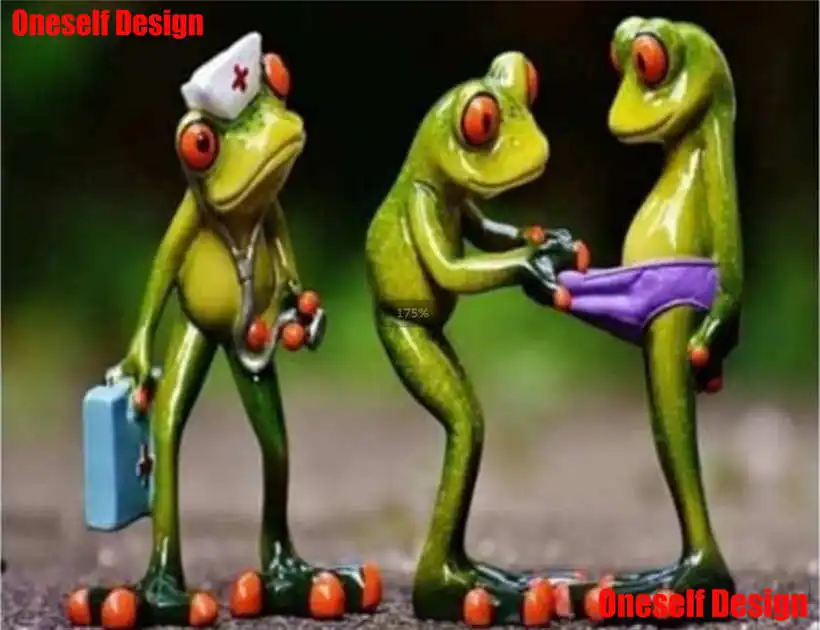 5D DIY Алмазная картина полностью квадратная лягушка любовник алмазная вышивка