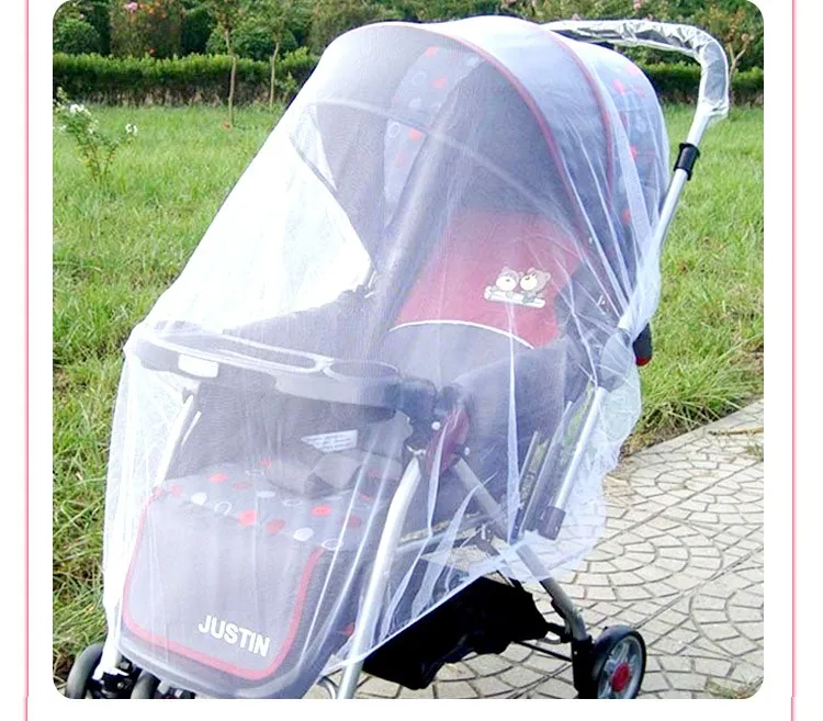 2Pc/Lot Baby Stroller Mosquito Net Safe Mesh Buggy Crib Netting Baby Cart Mosquito Net Outdoor protect cooling mattress topper Bedding