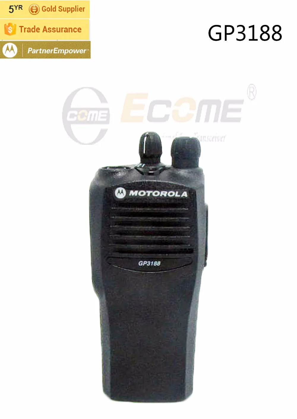 

motorola GP3188 multi-function 16 channel walkie talkie long distence tow way radio strong signal UHF or VHF cost effect