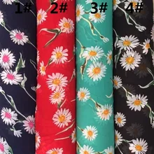 145 см ширина 75D шифон с рисунком цветы шаблон для летней одежды и платья CH-011