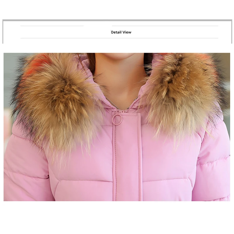 2018 Winter Women Hooded Coat Fur Thicken Warm Cotton Padded Long Jacket Female Plus Size 3XL Outerwear Parka Ladies Feminino Coats