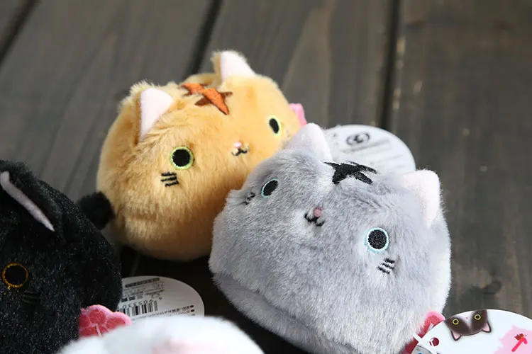 6 шт./партия peluche милые плюшевые игрушки мультфильм суши Кот/Kutusita Nyanko кошка косплей мини плюшевые куклы