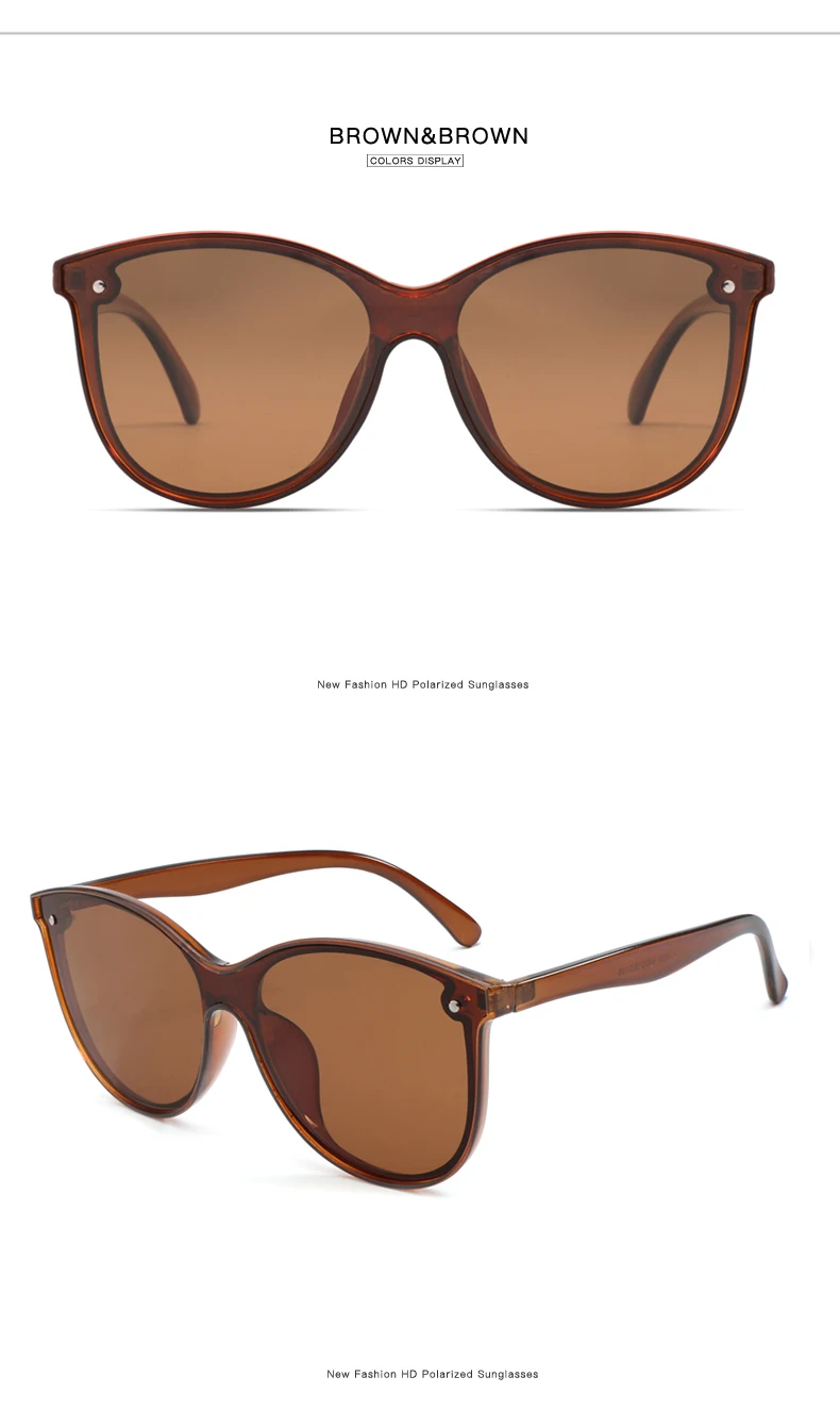 Longkeader HD поляризованные солнцезащитные очки для женщин Кошачий глаз Роскошные брендовые дизайнерские солнцезащитные очки PC оправа UV400 Защитные очки Gafes 1033