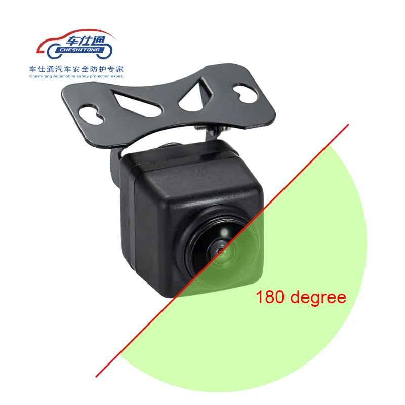 Beste 180 graden auto camera Grote groothoek front camera Voor DVD Back up Camera Zonder parking line side camera