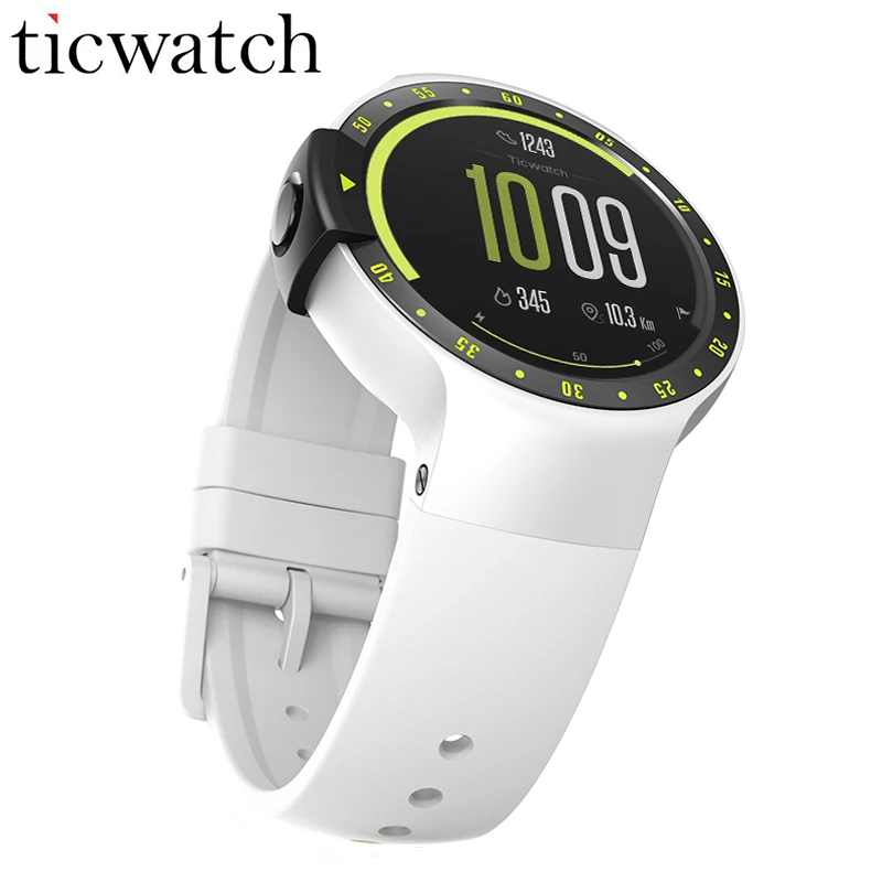 Ticwatch S Glacie Smart Watch Android Wear 2.0 MTK2601 Bluetooth 4.1 WIFI GPS Moving Music Heart Rate IP67 Water Resistant Watch