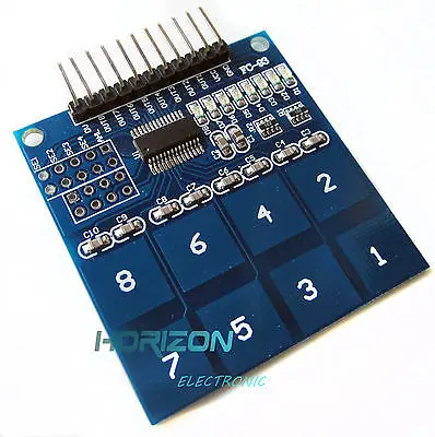 

TTP226 8 Channel Digital Touch Sensor Module Capacitive Touch Switch Button