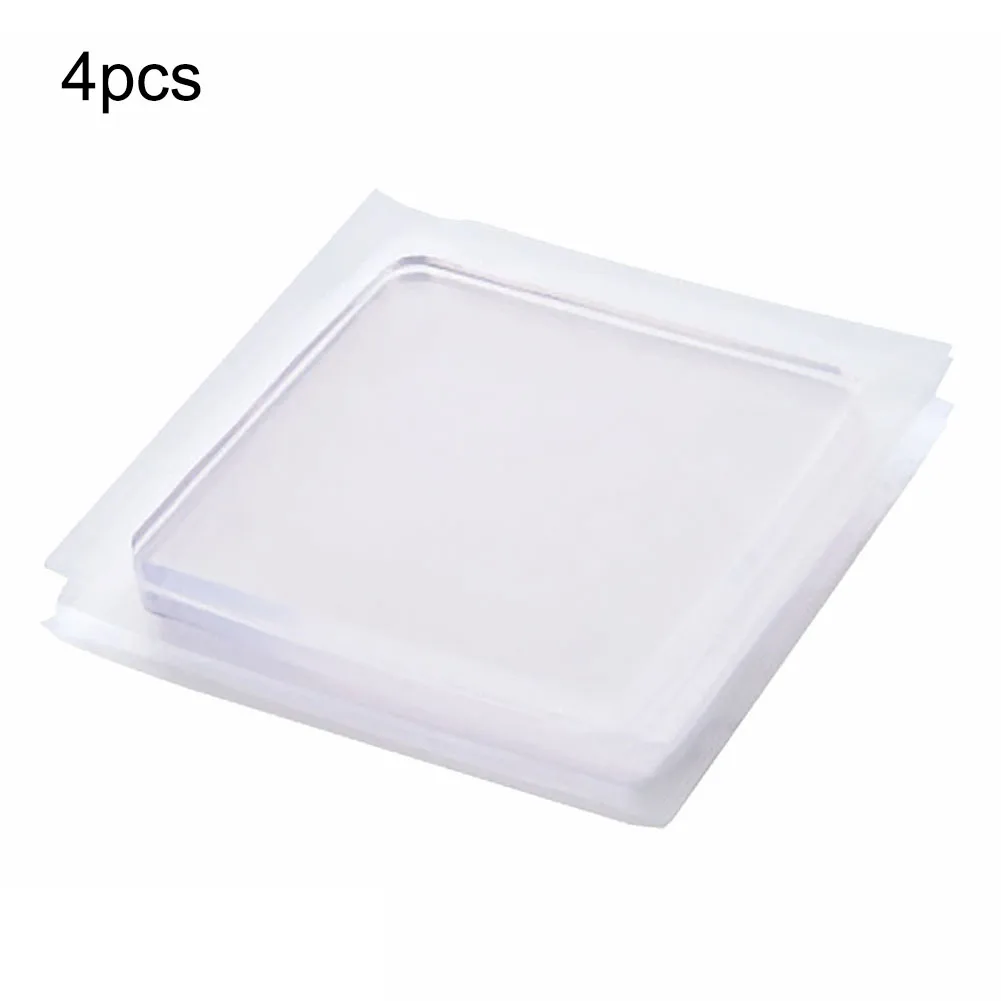 

4PCS/Set Transparent Washing Machine Silicone Pad Portable Anti Vibration Non-Slip Mat Shock Absorbing Pad Household Merchandis