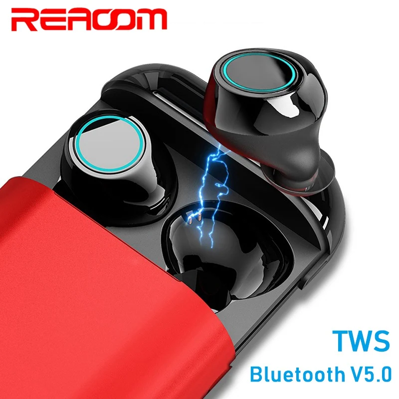 Беспроводные Bluetooth наушники TWS спортивные с микрофоном зарядная коробка 5 0