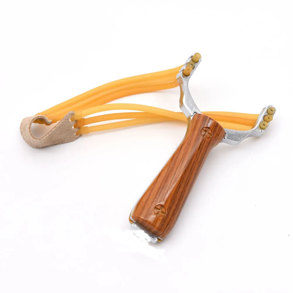Rosewood Aluminium Alloy Slingshot Camouflage Bow Catapult Outdoor