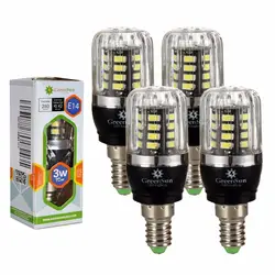 4/10 шт. 220 V 3 W светодиодный светильник E14 5736 SMD СВЕТОДИОДНЫЙ кукурузная осветительная лампочка энергосберегающая высокой люмен