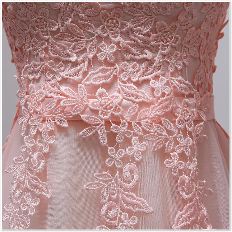 NOBLE WEISS модное розовое вечернее платье трапециевидной формы с глубоким вырезом, сексуальное платье для выпускного вечера размера плюс